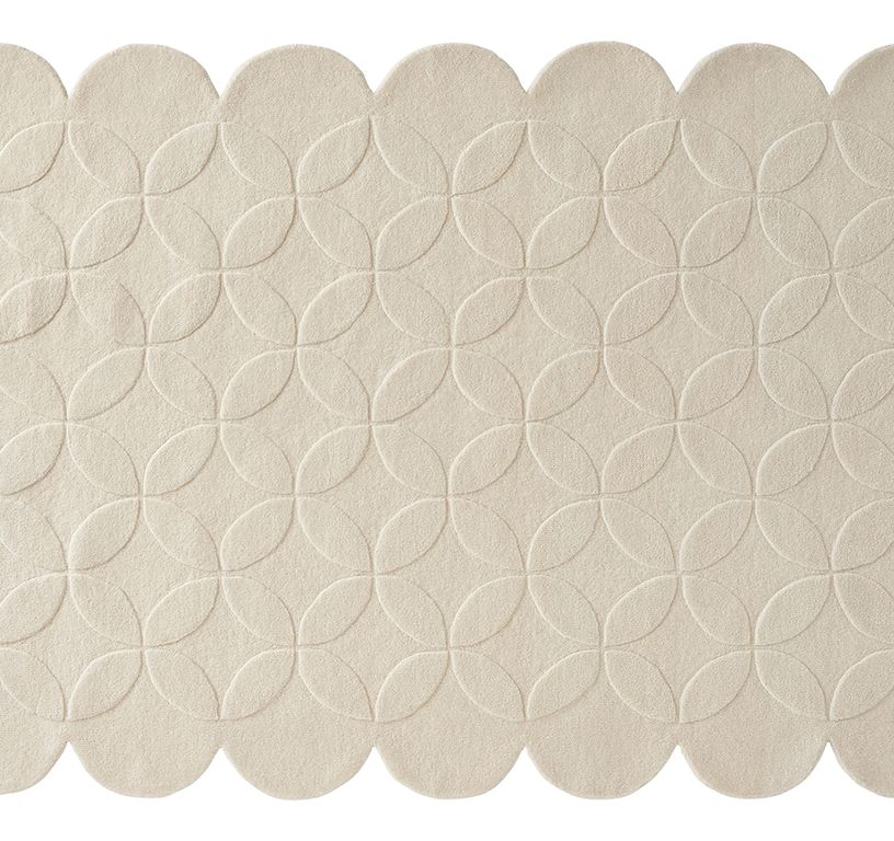Tapis SEPYA , géométrique  crème