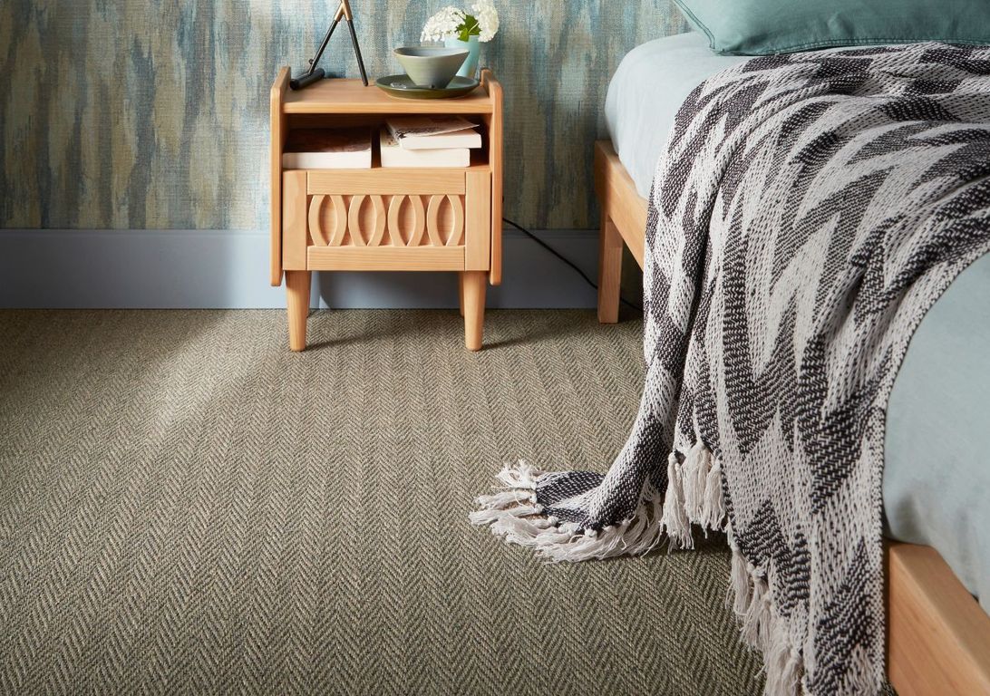 Sisal ASSAM, col Taupe, rouleau 4.00 m