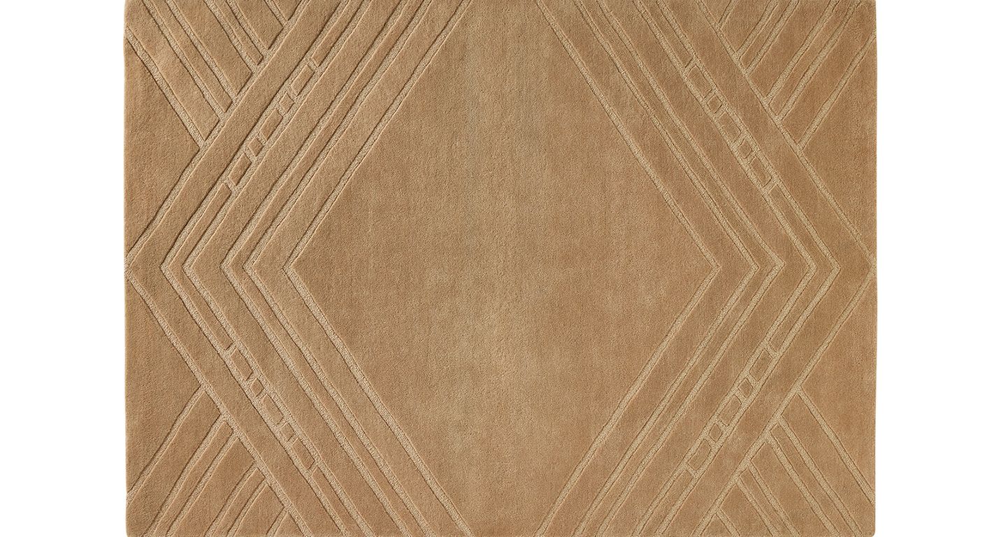 Tapis JADE , faux-uni  beige