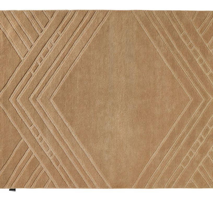 Tapis JADE , faux-uni  beige