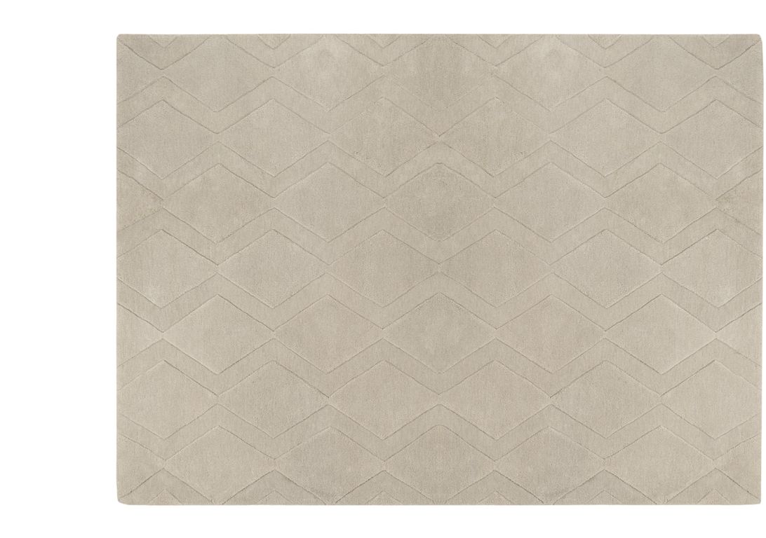 Tapis DANA , faux-uni  gris