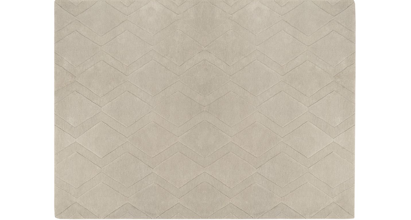 Tapis DANA , faux-uni  gris