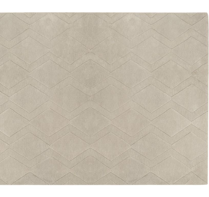 Tapis DANA , faux-uni  gris