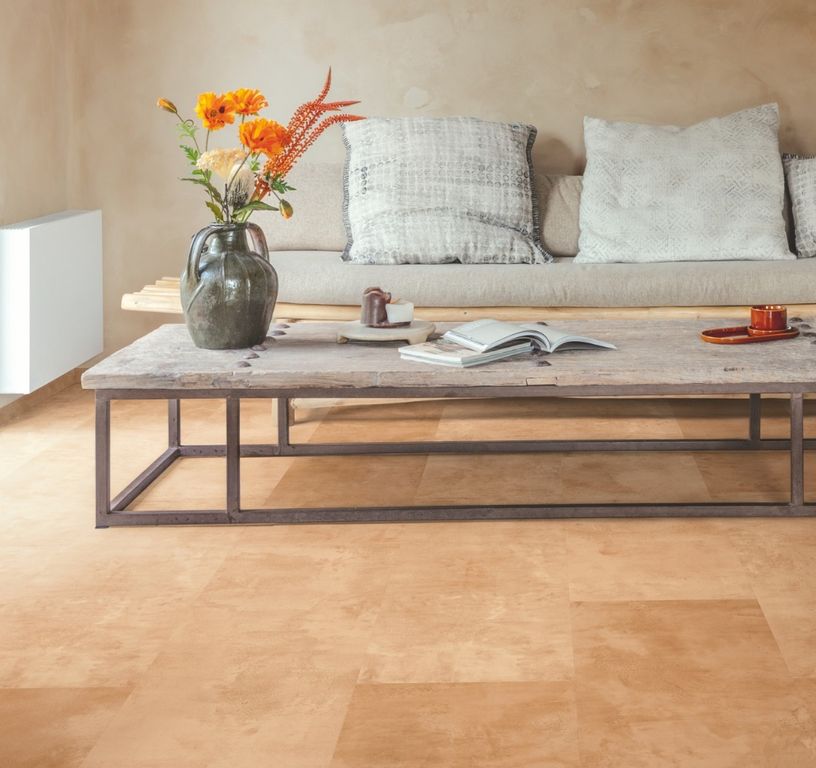Sol stratifié QS MUSE Quick Step, aspect Carrelage Terracotta, dalle 39.60 x 120.00 cm