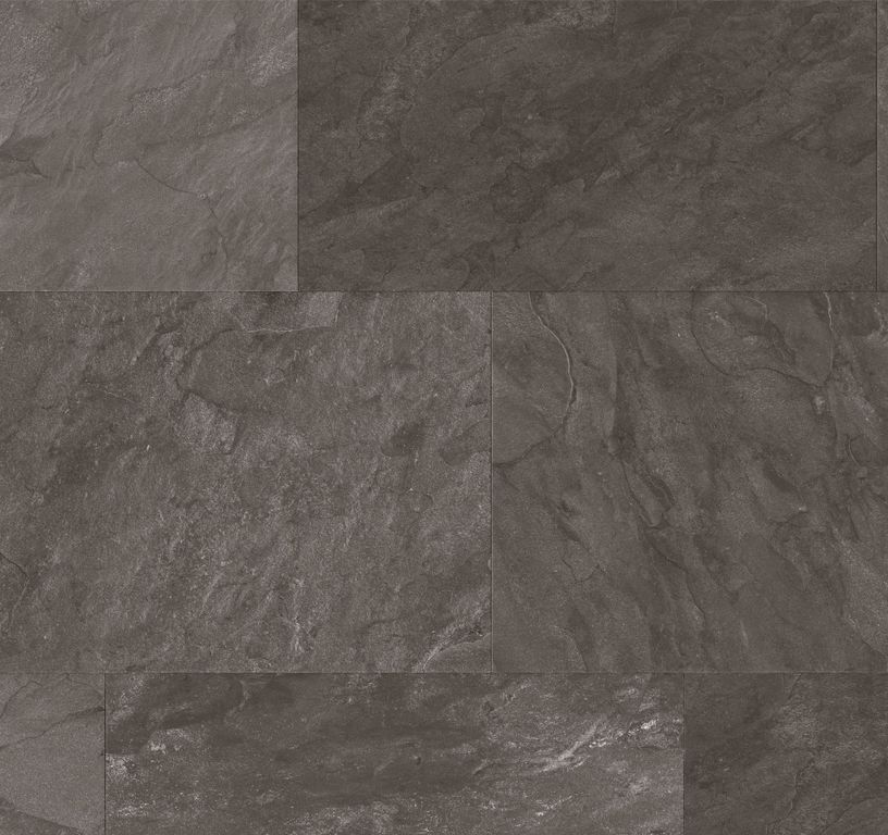 Sol stratifié QS MUSE Quick Step, aspect Carrelage Ardoise grise, dalle 39.60 x 120.00 cm