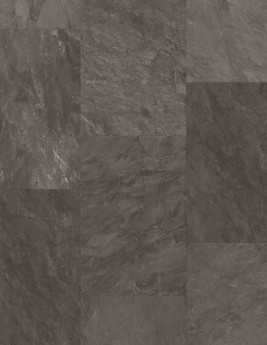 Sol stratifié QS MUSE Quick Step, aspect  Ardoise grise, dalle 39.60 x 120.00 cm