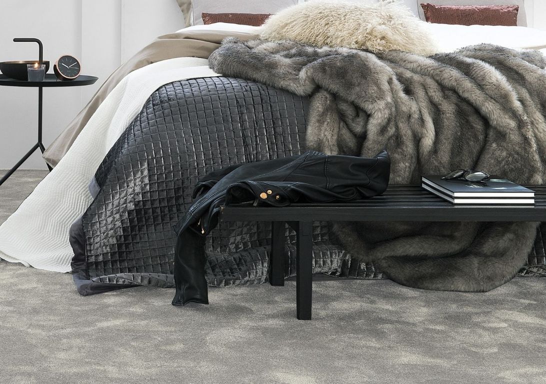 Moquette velours SEDUCTION5, col gris perle, rouleau 5.00 m