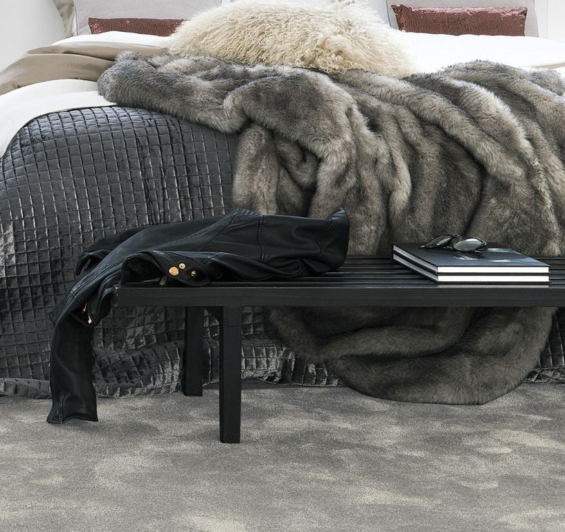 Moquette velours SEDUCTION5, col gris perle, rouleau 5.00 m