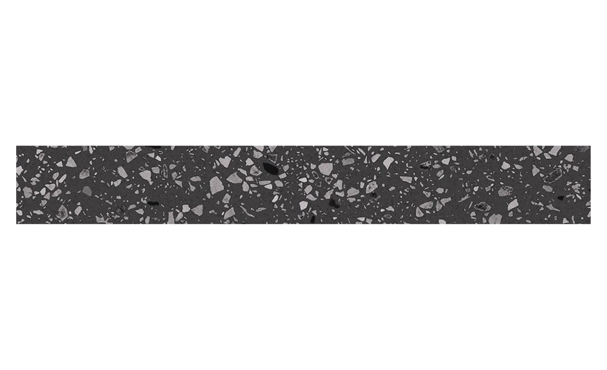 Plinthe PL GRANITO, aspect pierre noir, h 7.00 x L 60.00 cm