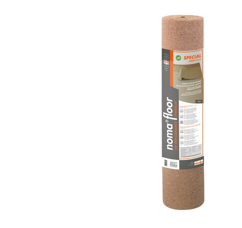 Sous-couche  SSC SPECIAL GREEN 2MM pour parquet et stratifié, ép.2.00 mm, pièce de 15 m²