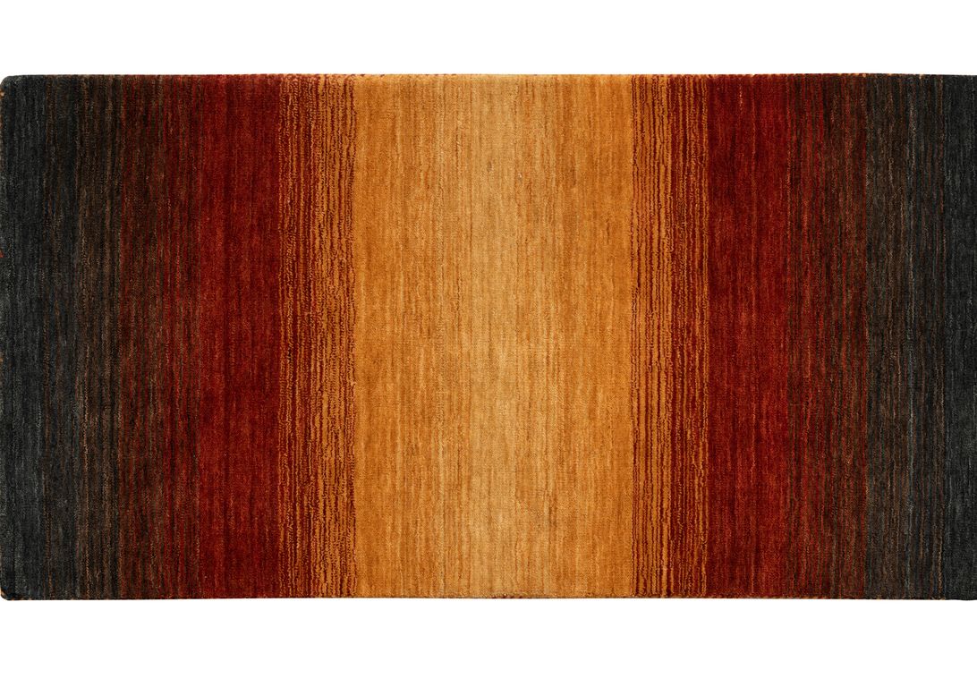 Tapis SUNLIGHT , faux-uni jaune cuivre noir