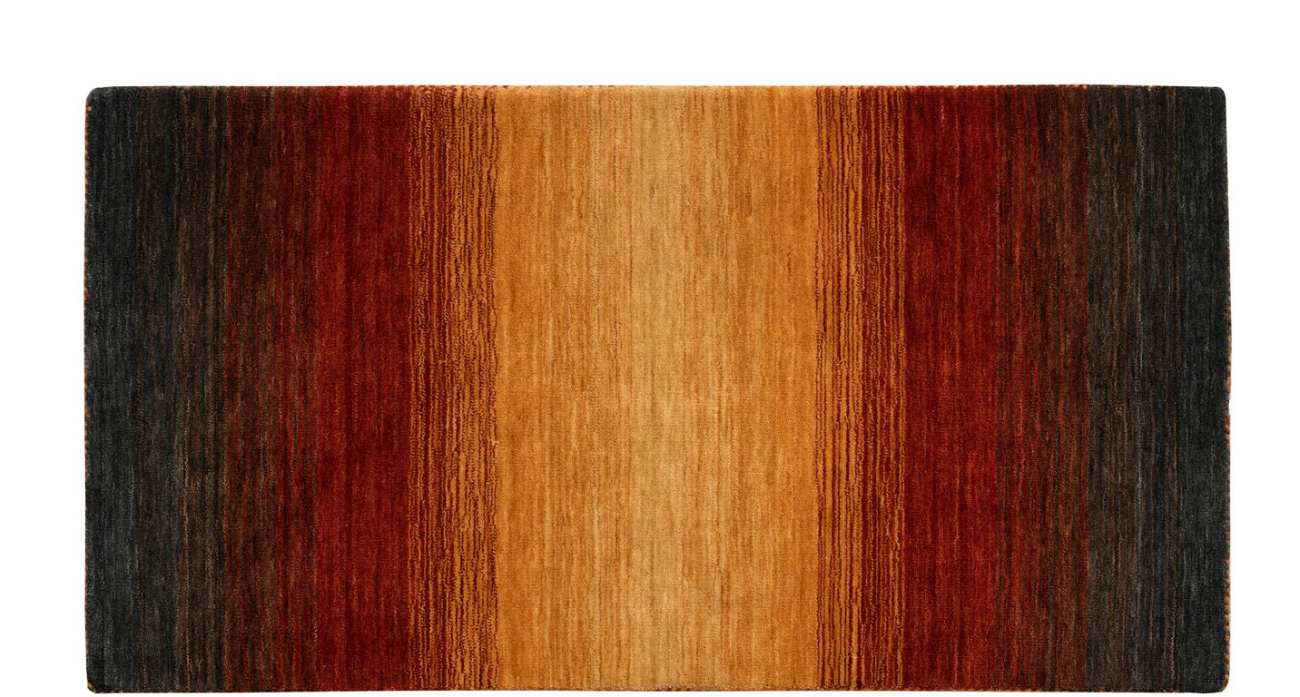 Tapis SUNLIGHT , faux-uni jaune cuivre noir