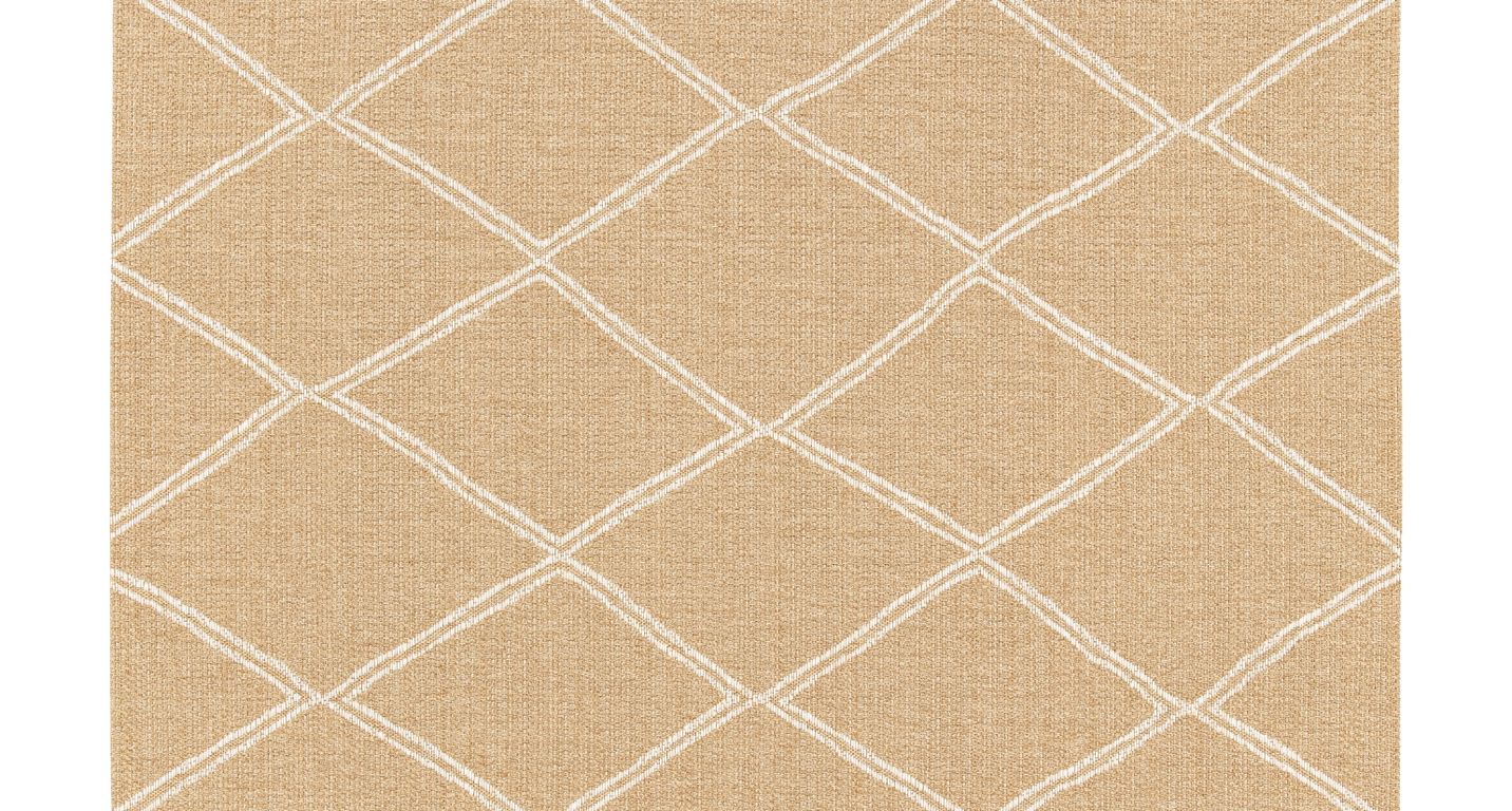 Tapis SELENA , berbère  Naturel et blanc