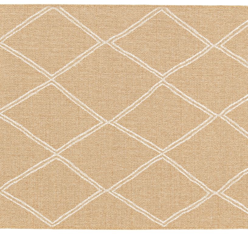 Tapis SELENA , berbère  Naturel et blanc