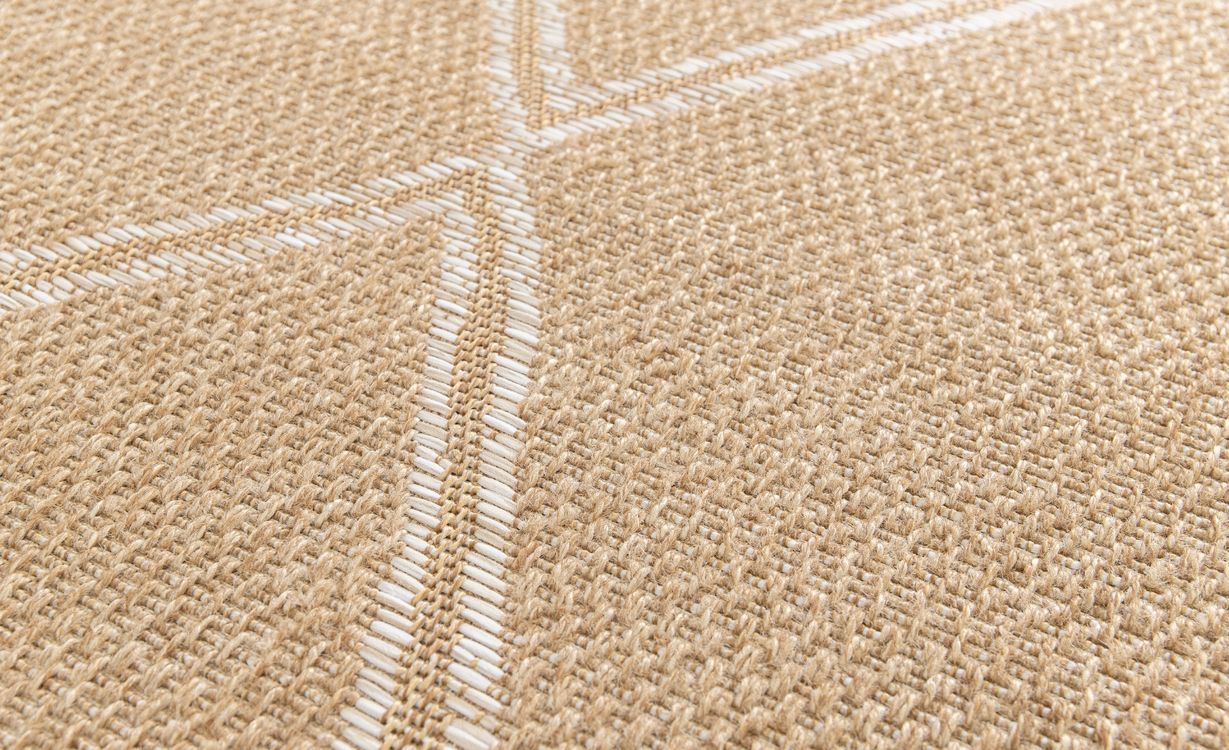 Tapis SELENA , berbère Naturel et blanc