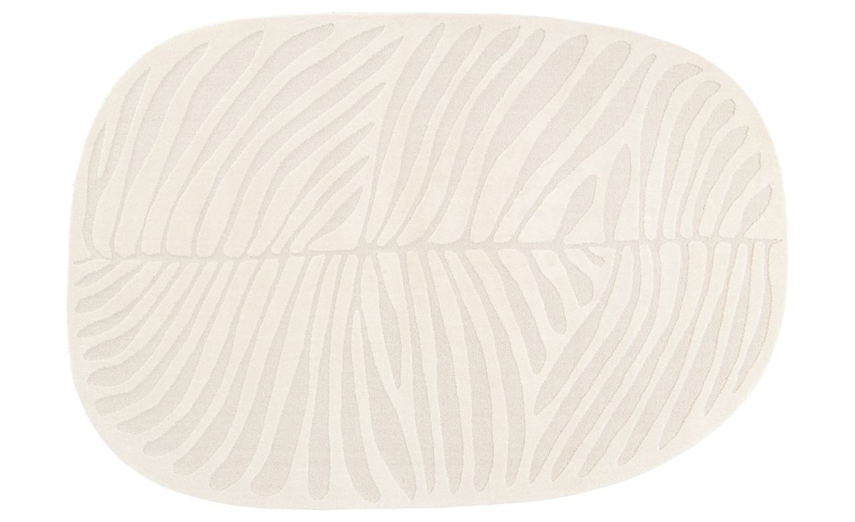 Tapis AMELI , végétal Ecru