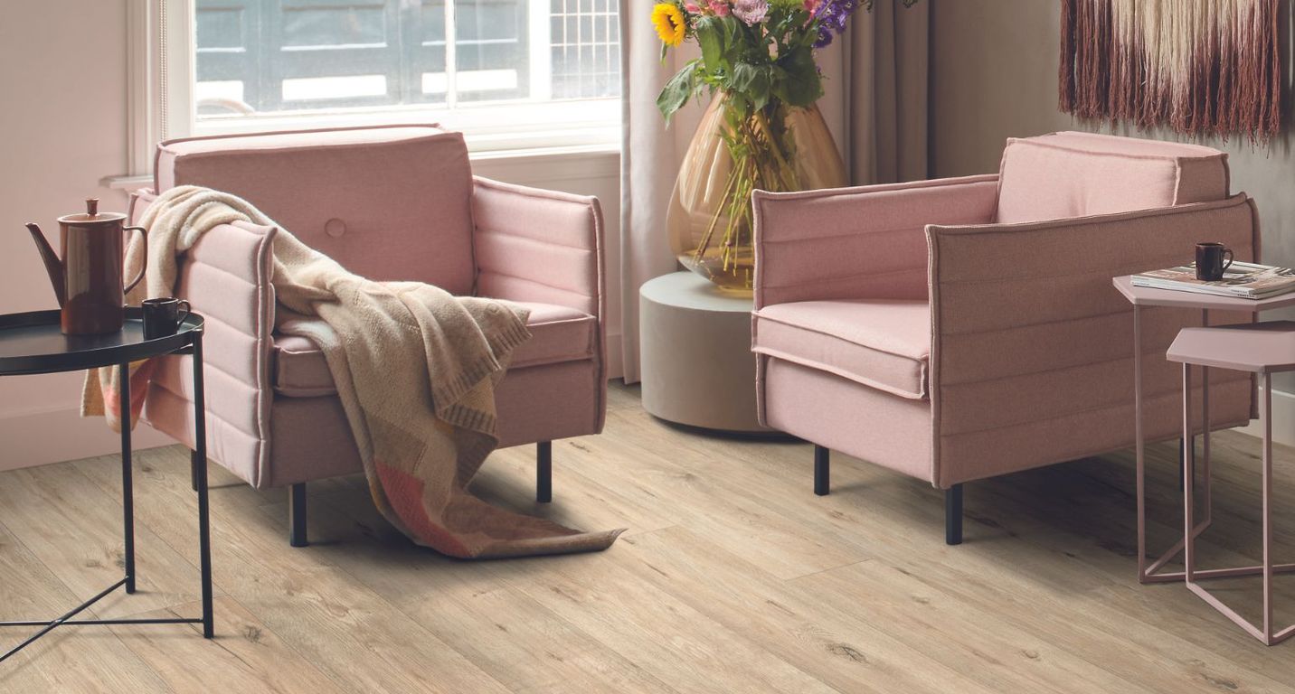 Sol vinyle rouleau TEXMARK 3M , Bois chêne naturel, rouleau 3.00 m