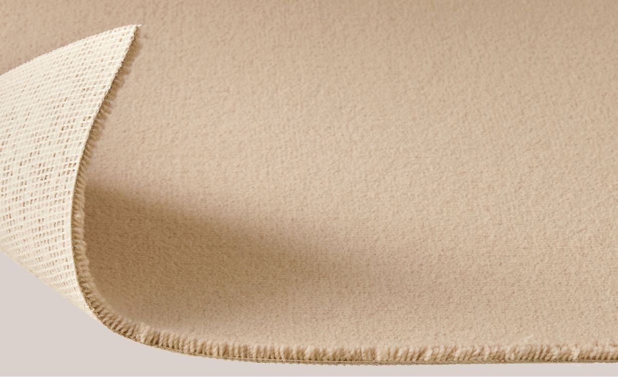 Moquette velours SHEBA , col Ivoire , rouleau 4.00 m