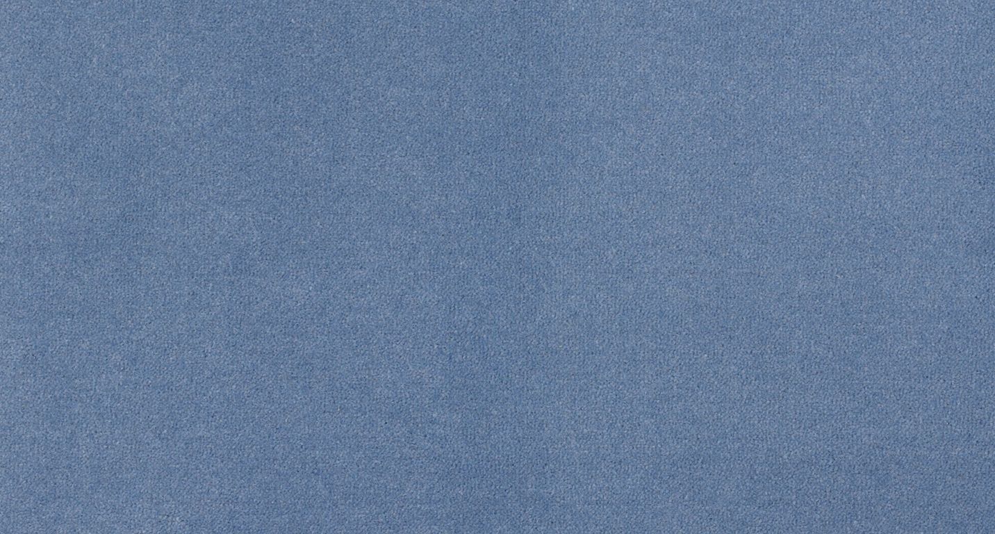 Moquette velours ANCY , col bleu indigo, rouleau 4.00 m