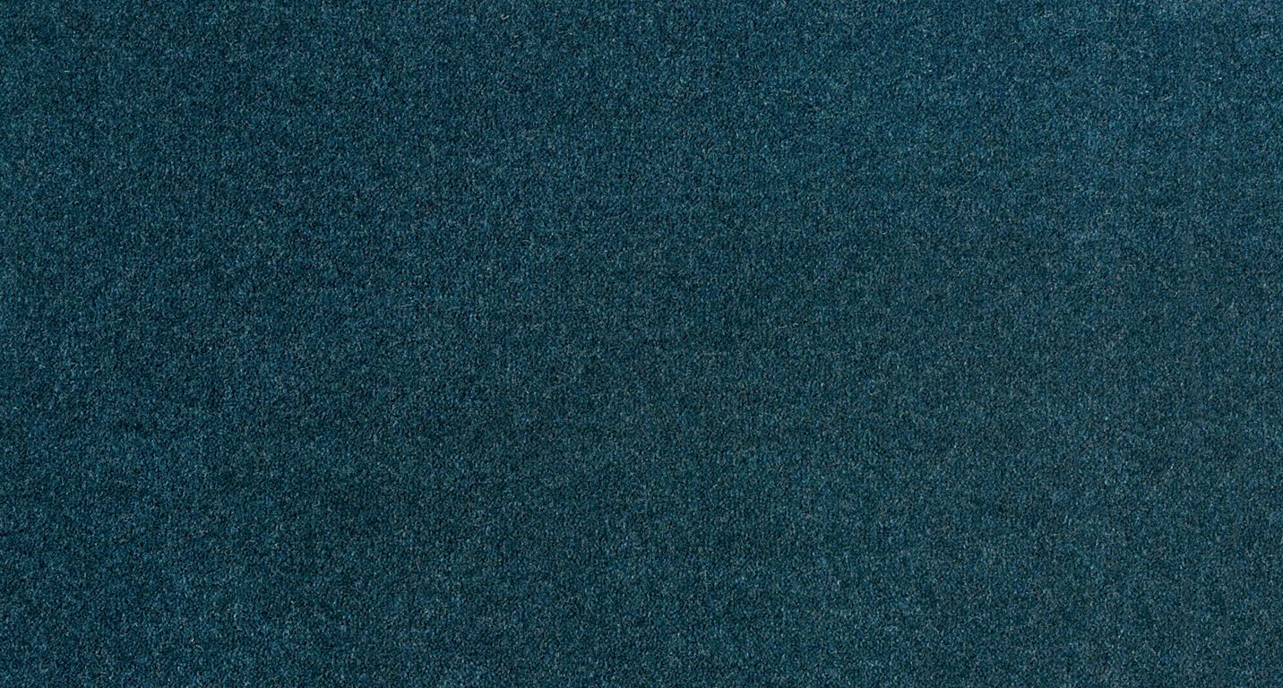 Moquette velours ANCY , col bleu canard, rouleau 4.00 m
