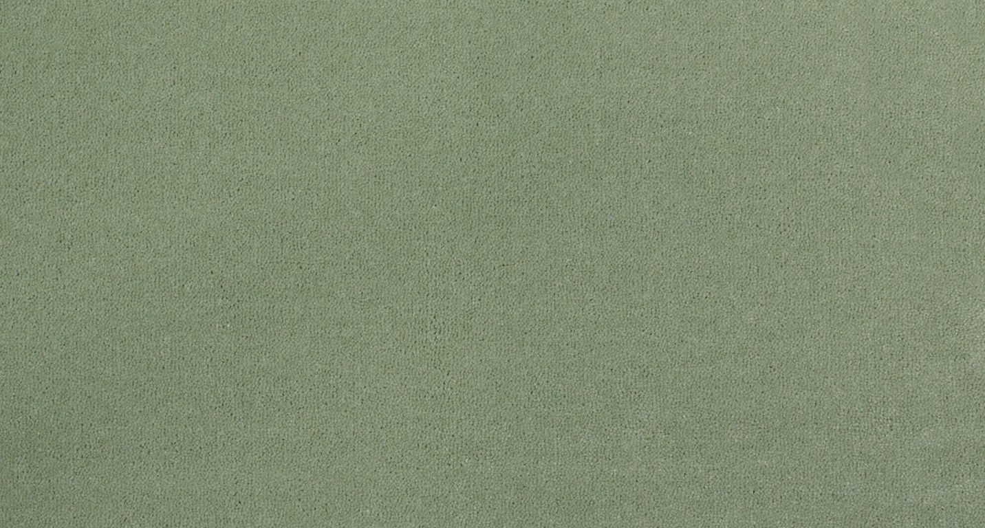 Moquette velours ANCY , col vert amande, rouleau 4.00 m