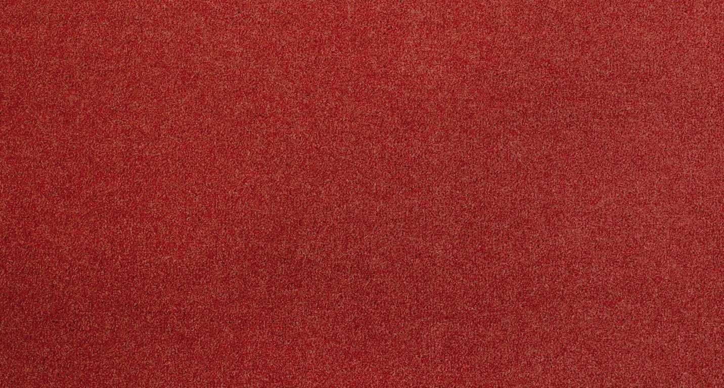 Moquette velours ANCY , col rouge brique, rouleau 4.00 m