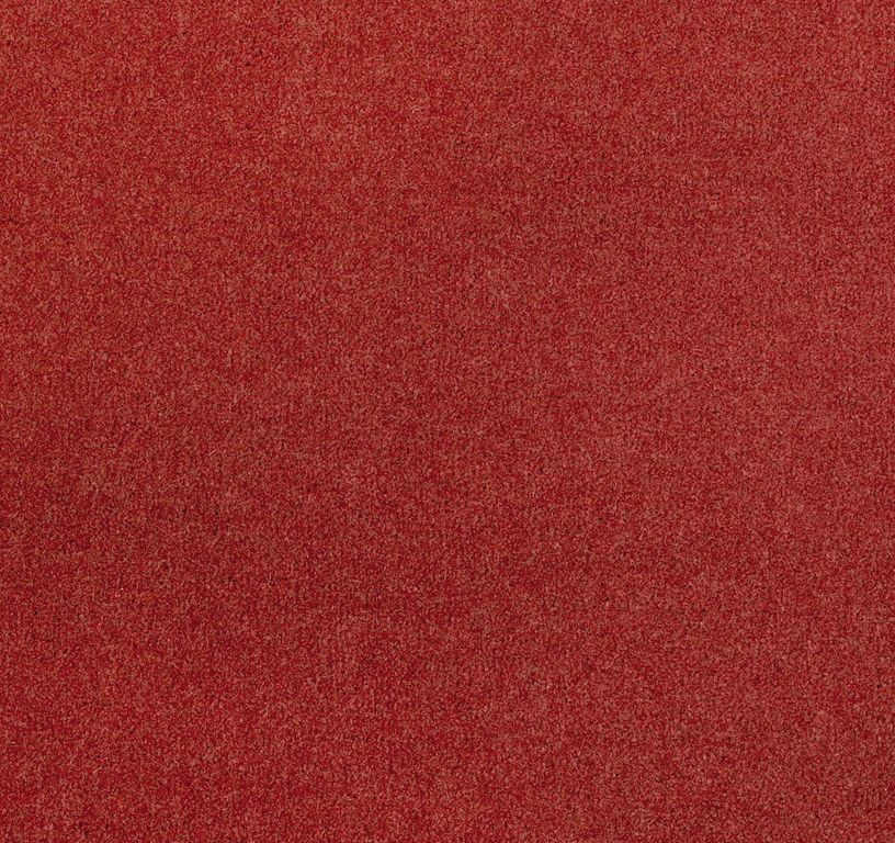 Moquette velours ANCY , col rouge brique, rouleau 4.00 m