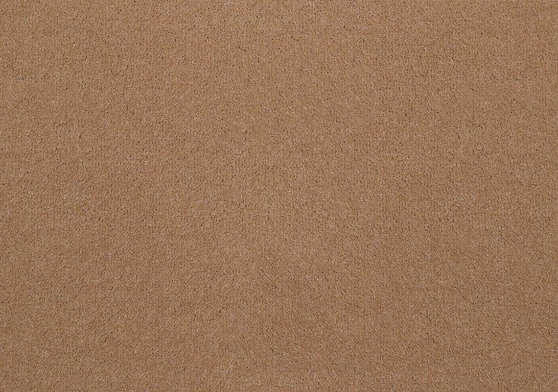 Moquette velours ANCY , col caramel, rouleau 4.00 m