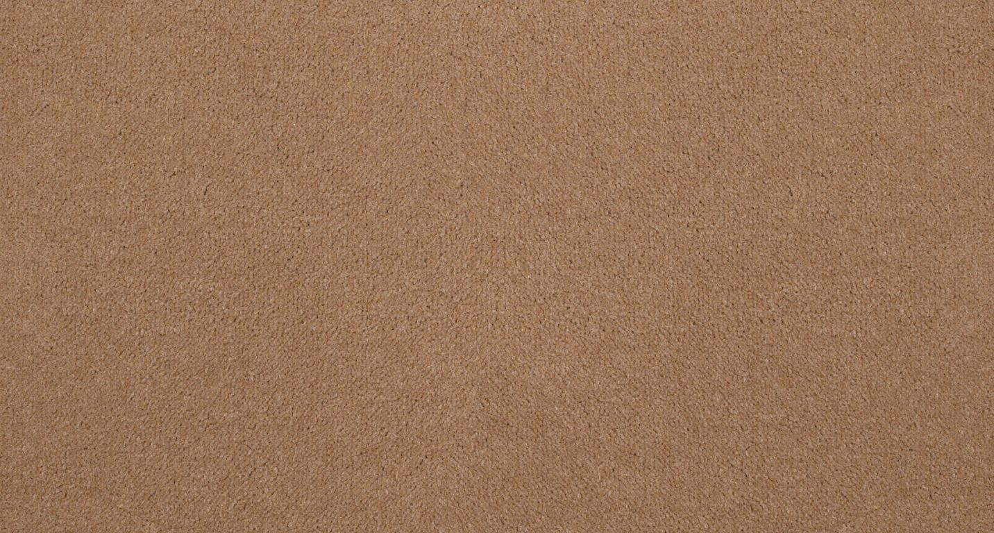 Moquette velours ANCY , col caramel, rouleau 4.00 m