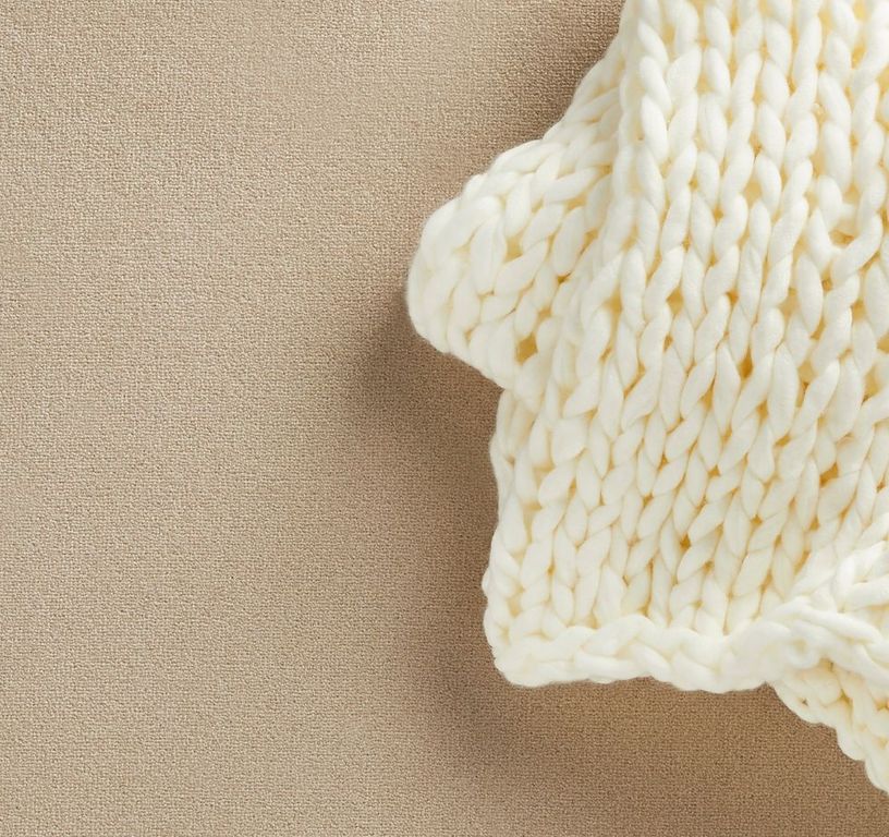 Moquette velours ANCY , col beige, rouleau 4.00 m