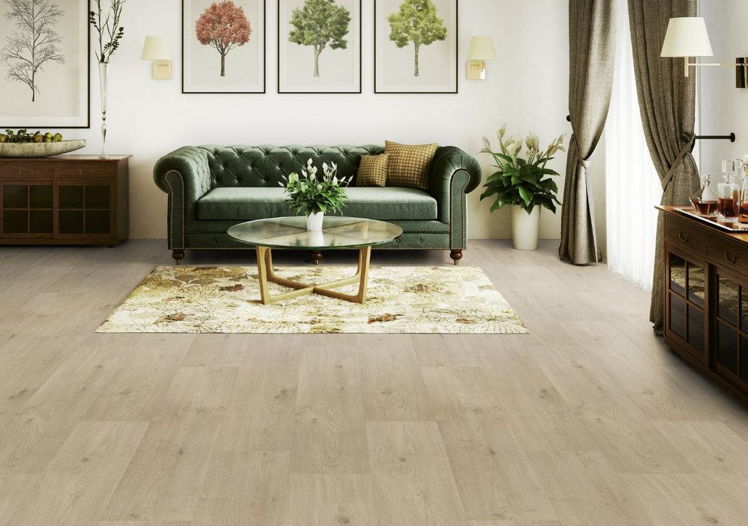 Sol vinyle rouleau BOOSTER 2M Gerflor, Bois naturel clair, rouleau 2.00 m