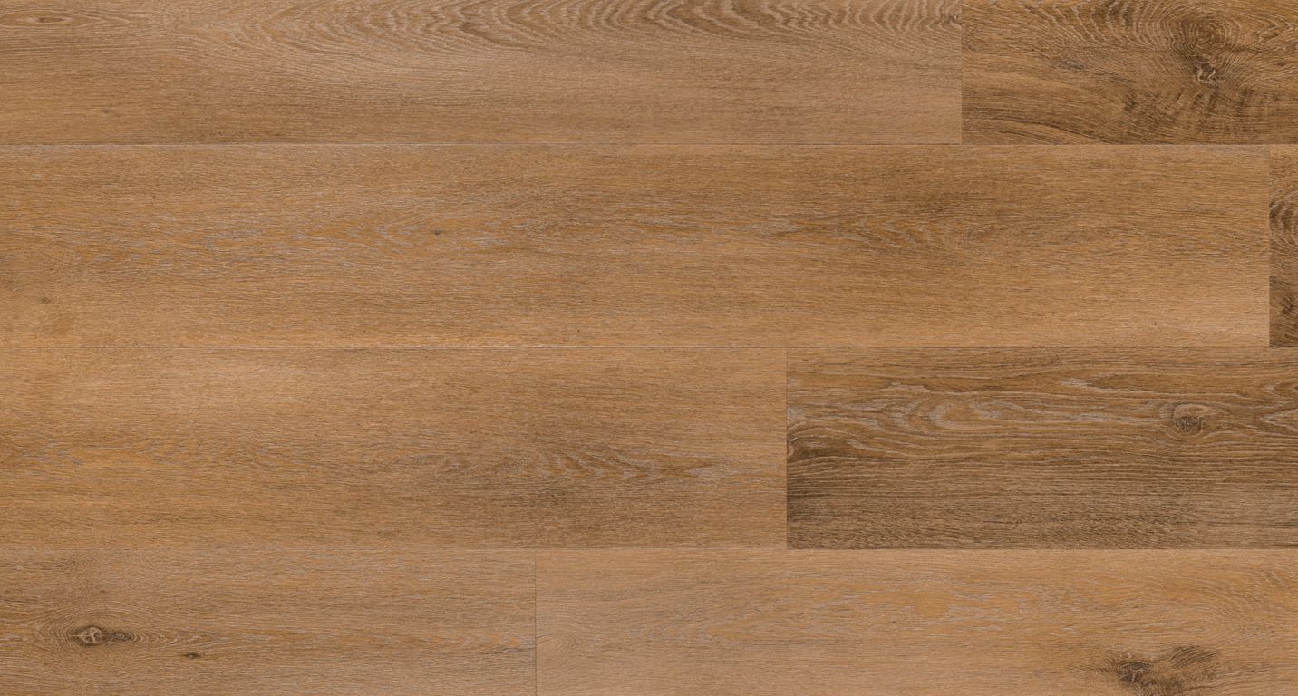 Sol vinyle RIGID CLICK 55 PREMIUM LAME , Bois chêne doré, lame 22.00 x 151.00 cm