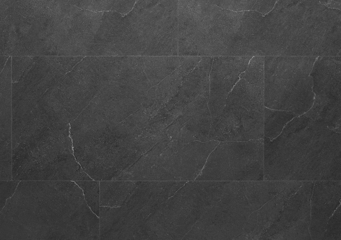 Sol vinyle RIGID CLICK 55 PREMIUM DALLE , Marbre gris anthracite, dalle 44.80 x 90.60 cm