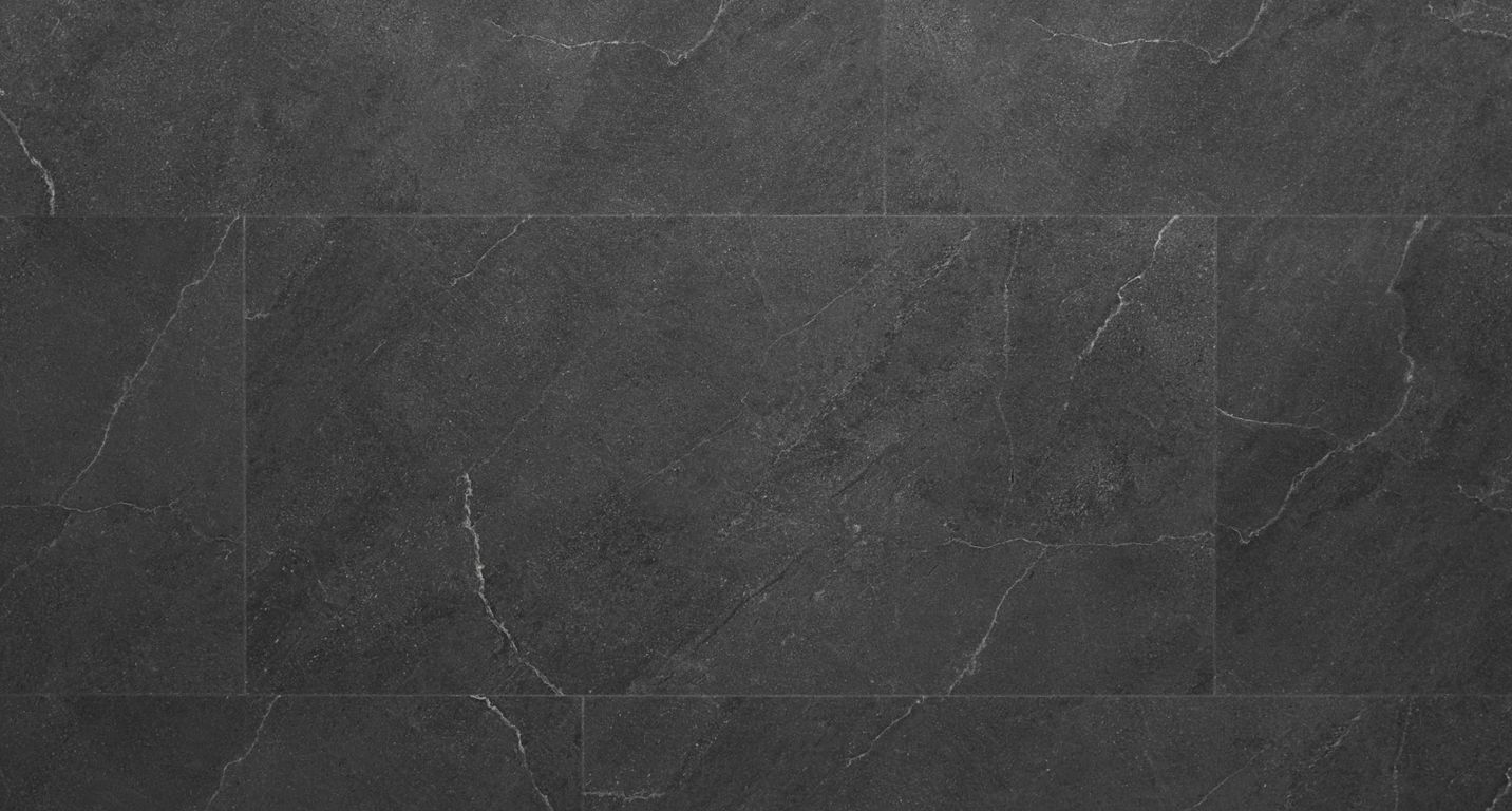Sol vinyle RIGID CLICK 55 PREMIUM DALLE , Marbre gris anthracite, dalle 44.80 x 90.60 cm