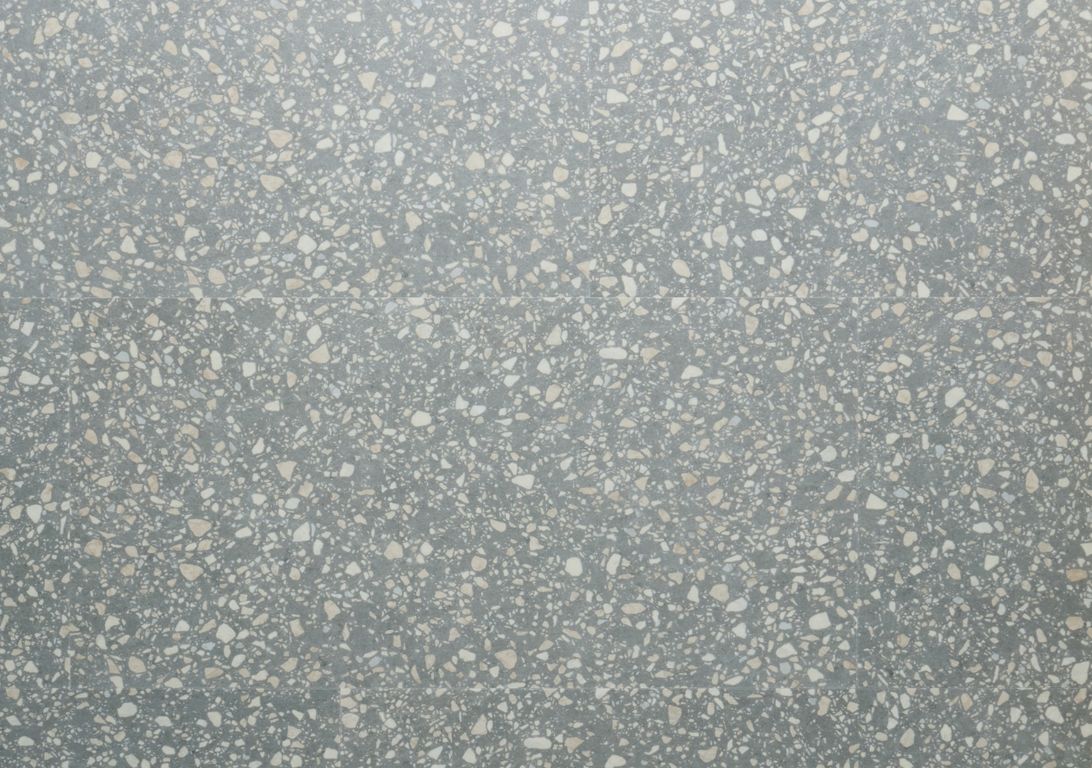 Sol vinyle RIGID CLICK 55 PREMIUM DALLE , Béton terrazzo gris, dalle 44.80 x 90.60 cm