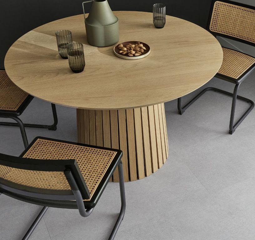 Sol vinyle RIGID CLICK 55 PREMIUM DALLE , Béton gris clair, dalle 44.80 x 90.60 cm