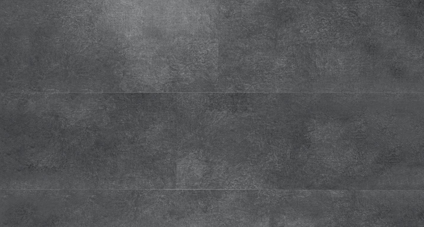 Sol vinyle RIGID CLICK 55 PREMIUM DALLE , Béton gris foncé, dalle 44.80 x 90.60 cm