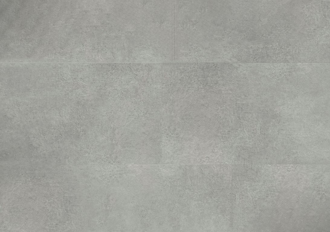 Sol vinyle RIGID CLICK 55 PREMIUM DALLE , Béton gris moyen, dalle 44.80 x 90.60 cm