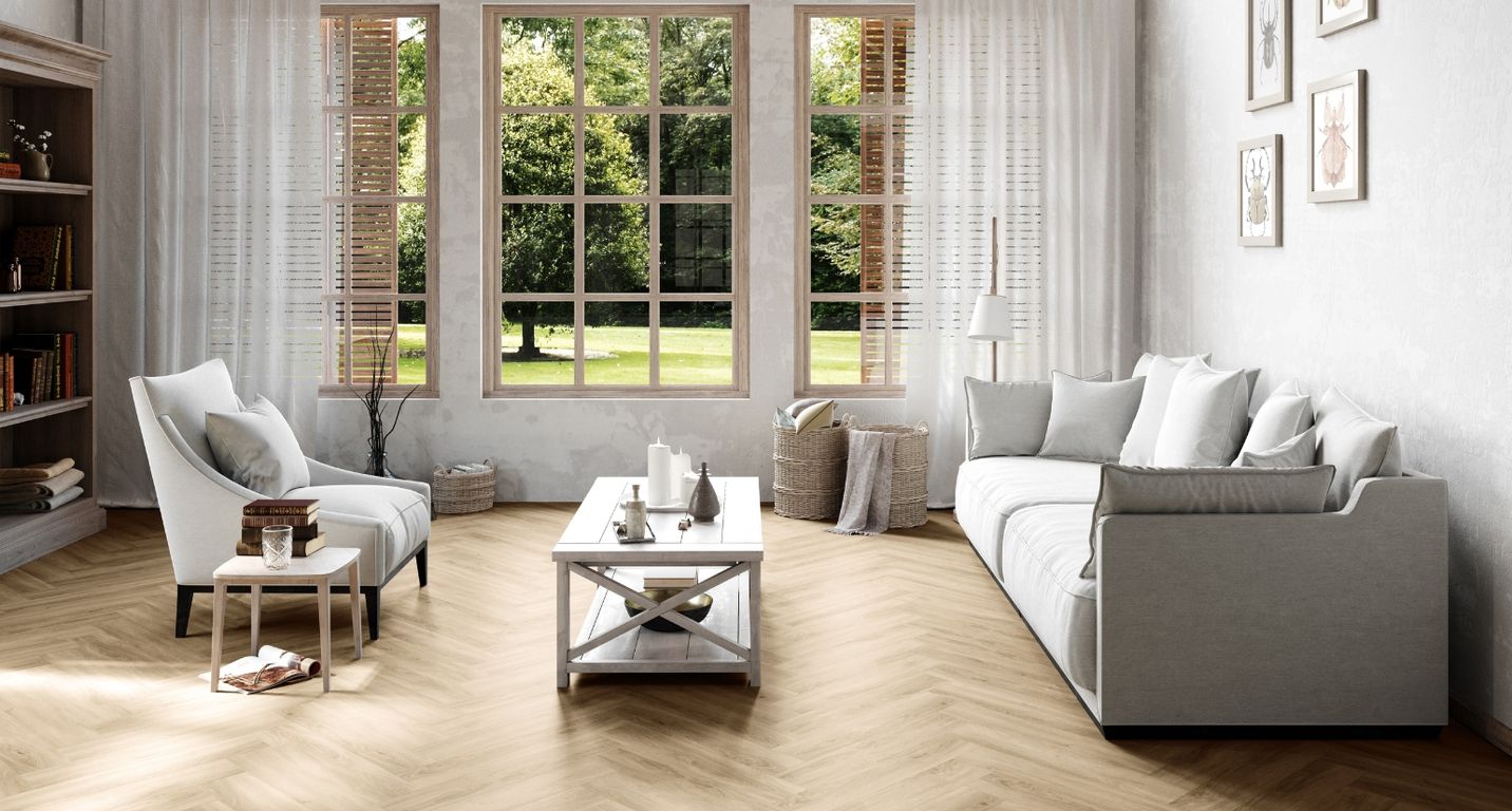 Sol vinyle MAXIMUS LAME MEDIUM , Bois naturel clair, lame 15.00 x 74.90 cm