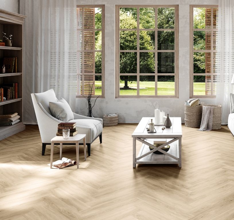 Sol vinyle MAXIMUS LAME MEDIUM , Bois naturel clair, lame 15.00 x 74.90 cm