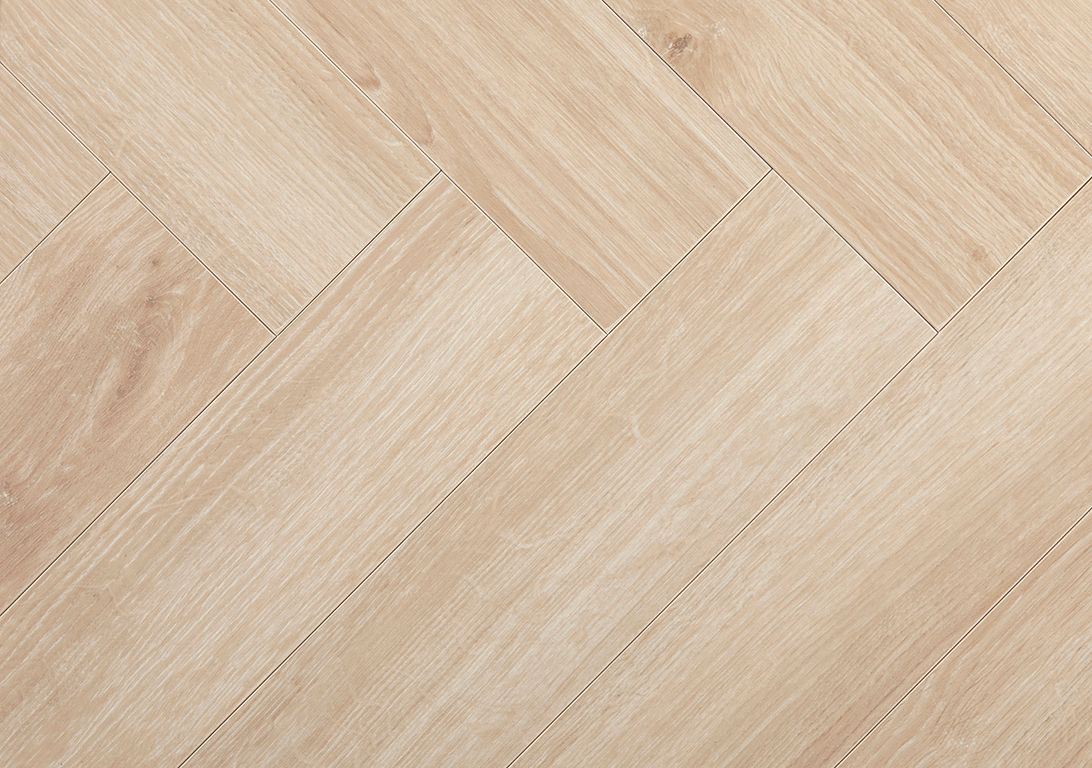 Sol stratifié TRENDTIME 3 BIS Parador, aspect Marqueterie chêne nature, lame 14.30 x 85.80 cm