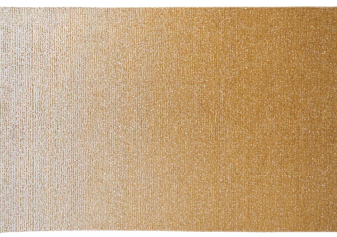 Tapis CHARLIZ , faux-uni  jaune, beige