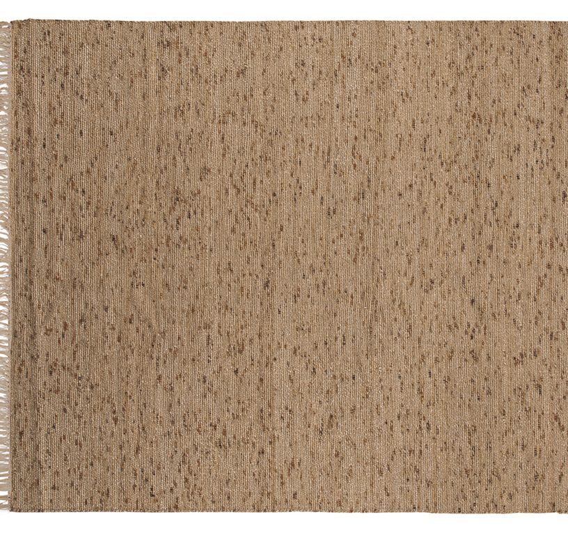 Tapis ZOE , faux-uni naturel marron jaune