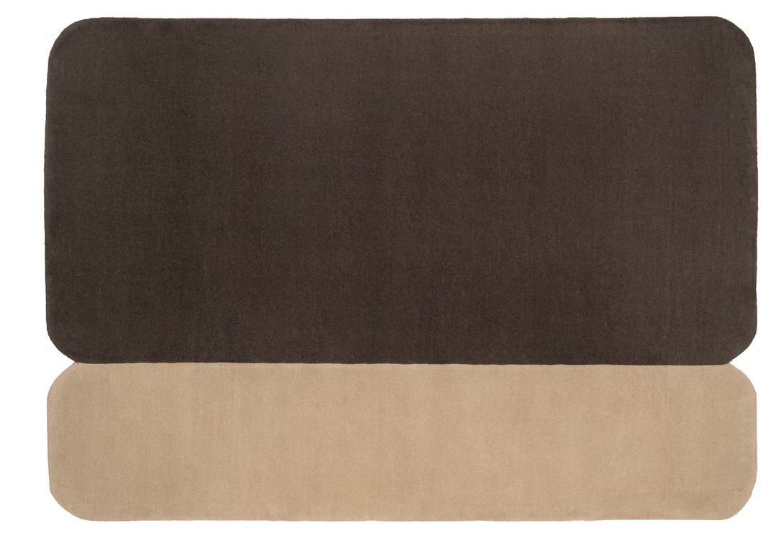 Tapis MATTIA , géométrique  noir taupe