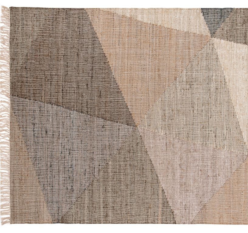 Tapis VINCENT , géométrique naturel gris taupe