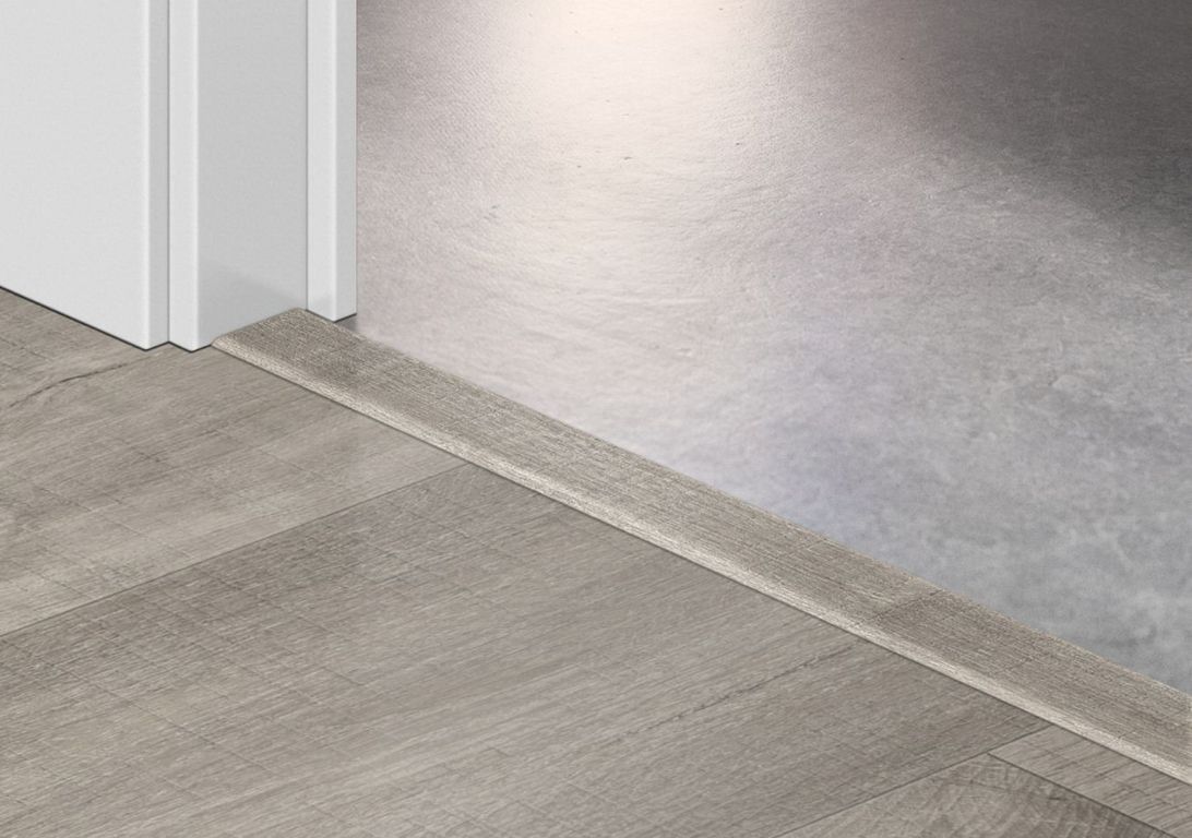 Profilé multi fonction INCIZO VINYLE Quick Step, PVC, décor gris moyen, l.4.50 x L. 200.00 cm