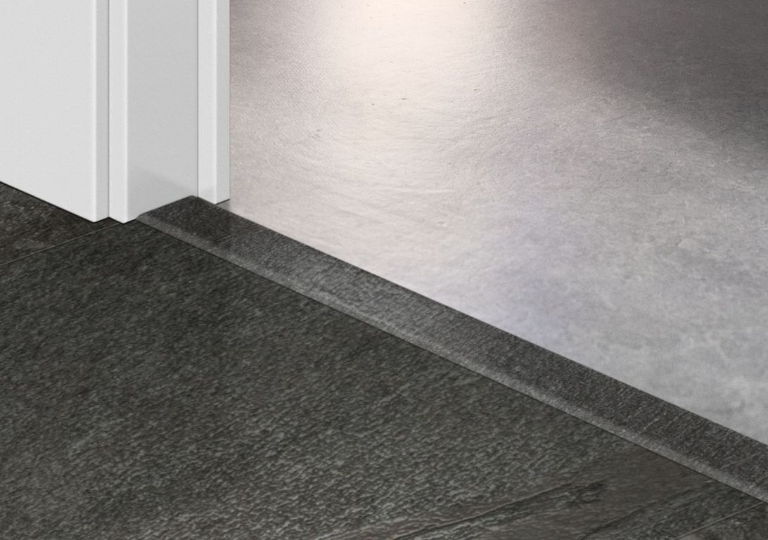 Profilé multi fonction INCIZO VINYLE Quick Step, PVC, décor noir, l.4.50 x L. 200.00 cm