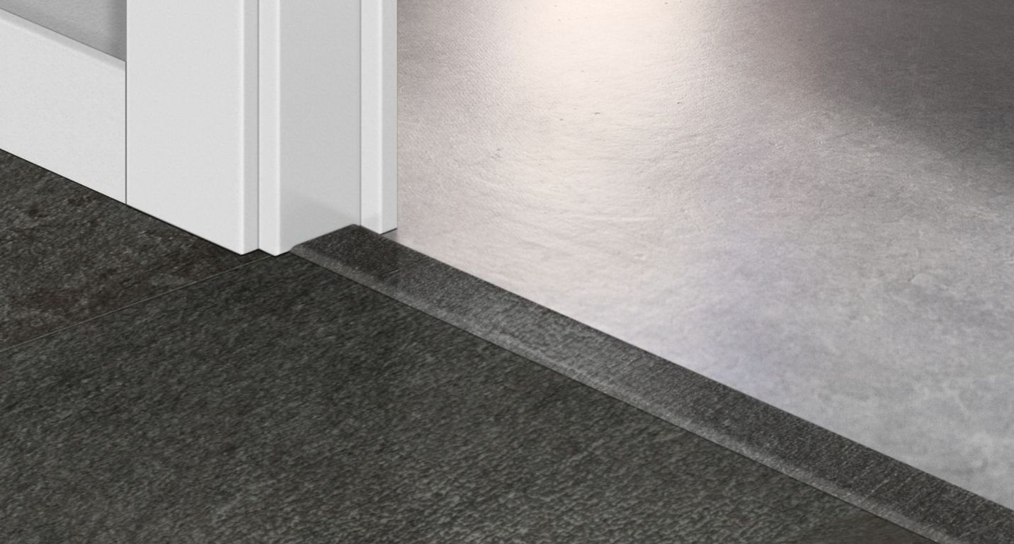 Profilé multi fonction INCIZO VINYLE Quick Step, PVC, décor noir, l.4.50 x L. 200.00 cm