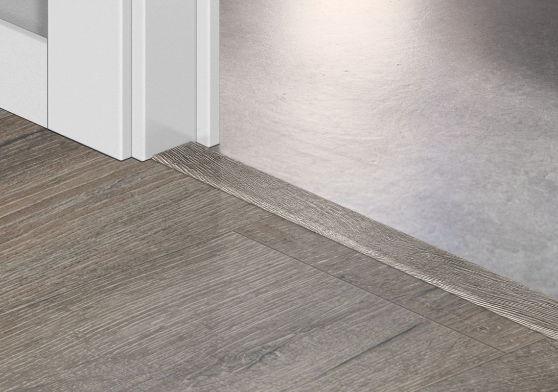 Profilé multi fonction INCIZO VINYLE Quick Step, PVC, décor gris moyen, l.4.50 x L. 200.00 cm