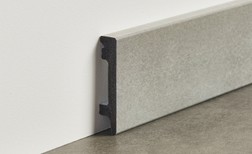 Plinthe hydro , Polystyrène, décor Carrelage gris moyen, h.8.00 x L. 200.00 cm